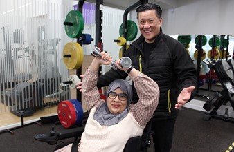 Inspirational Zunaira boosts her confidence in the gym