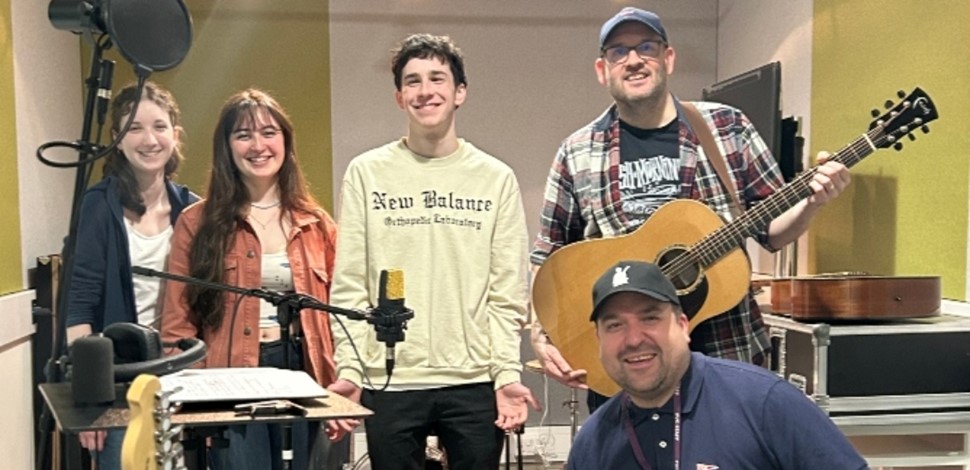 Sound Production students help local musician on latest project