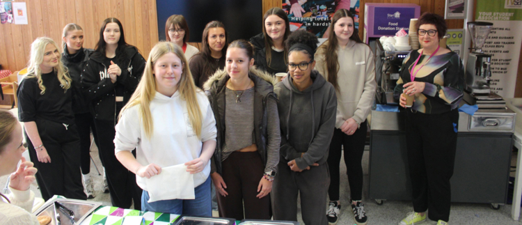 Pastry Box and Coffee stand promotes Stirling Good Food Fortnight