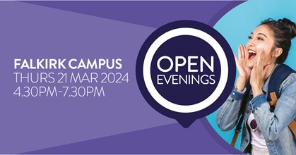 Falkirk Campus Open Evening March 2024
