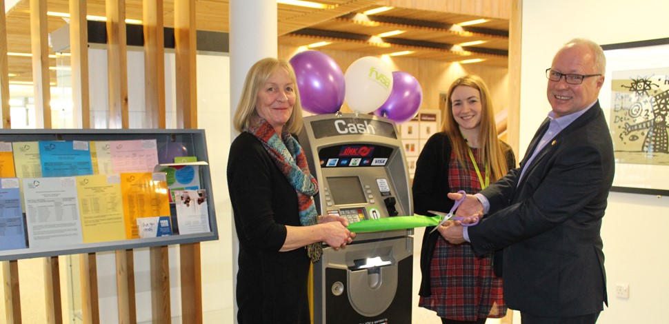 New cash machine at Stirling Campus