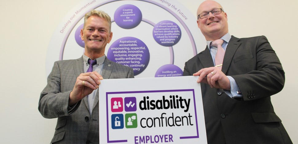 College receives Disability Confident accreditation