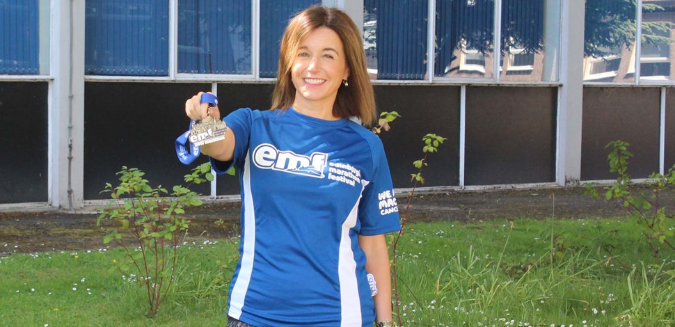 Pauline’s Edinburgh Marathon effort for Maggie’s