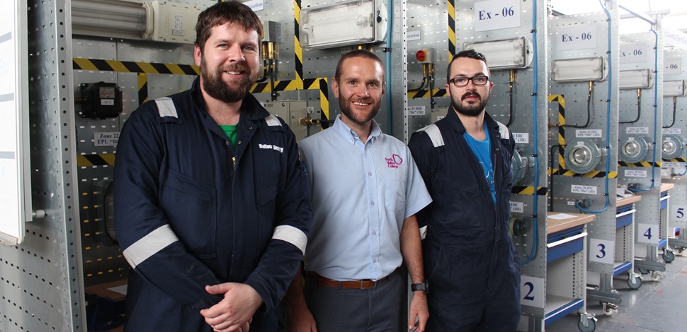 Electricians really rate current CompEx course at Falkirk Campus