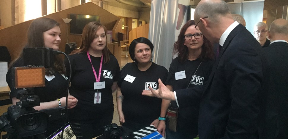 FVC Creative Industries team at Scottish Parliament