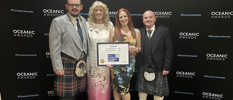Gallery Restaurant is a winner at the Scottish Hospitality Awards