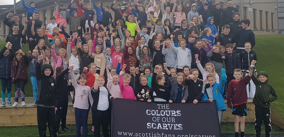 Sports students promote anti-sectarian message to youngsters