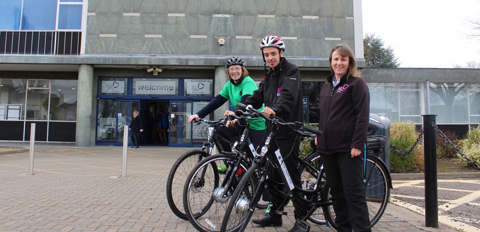 Pedal power sets off a chain reaction at the Falkirk Campus