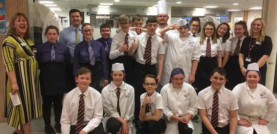 Teenagers host meal at Stirling Campus