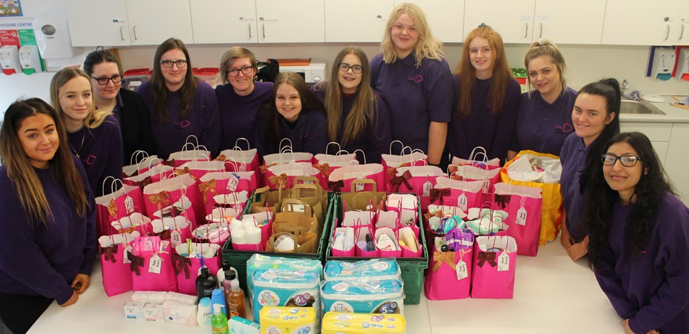 Bab’s Babes donate wellbeing bags