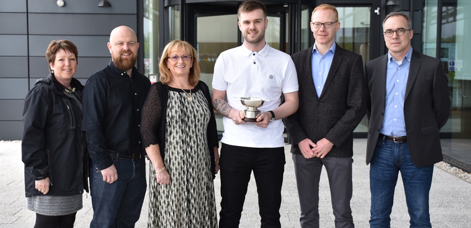 Rhys presented with George Hall Memorial Award