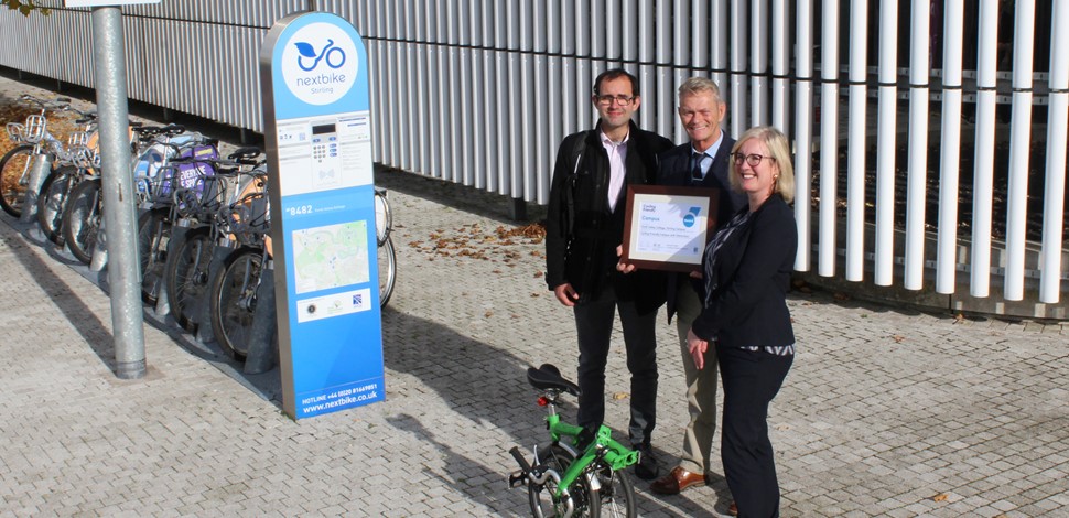 Cycling Friendly award for Stirling Campus