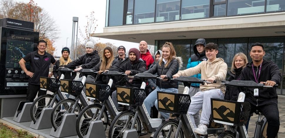 Forth Bike opens a new station at Falkirk Campus