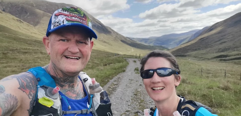 David and Helen complete West Highland Way charity challenge