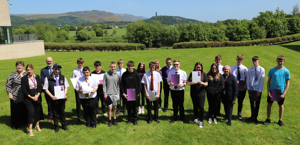 Certificates for Forth Valley SCOTS pupils