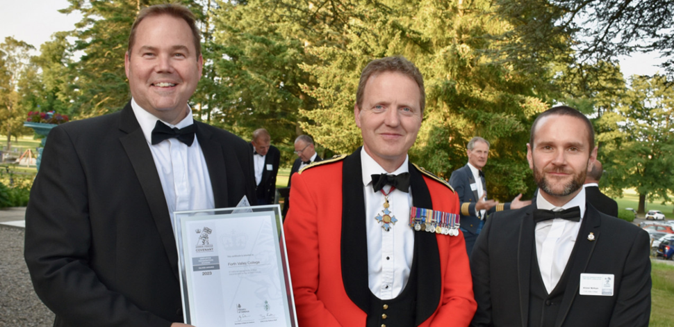 College receives silver award from Ministry of Defence