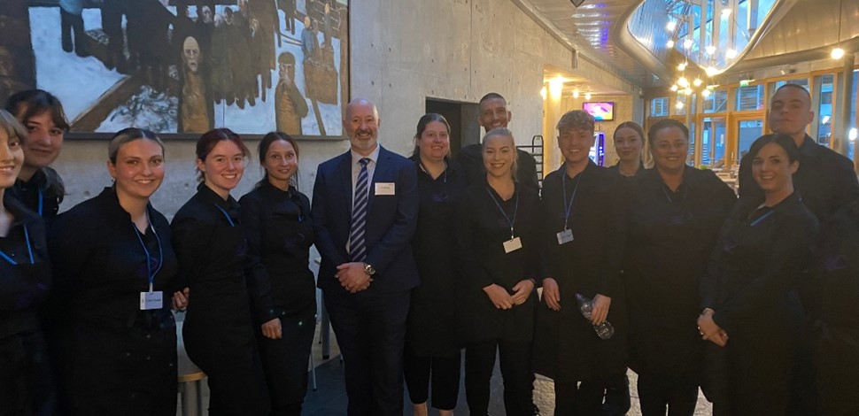 Events students serve up hospitality at Parliament