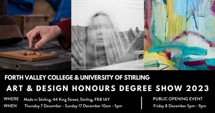 Made in Stirling to host Honours students’ art and design show
