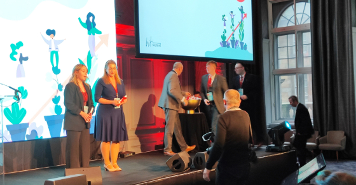 Craig Thomson Presented With His Scholarship