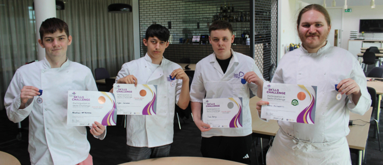 Medals for student chefs at skills event