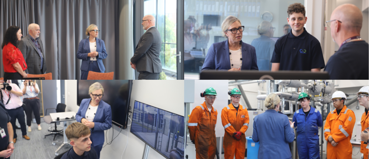Cabinet Secretary for Climate Action and Energy visits Falkirk Campus
