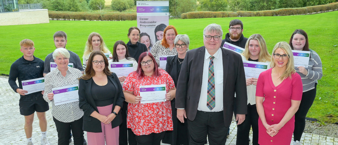 Stirling Council Leader Chris Kane Celebrates The Career Ambassador Project Whyler Photos, Stirling Council