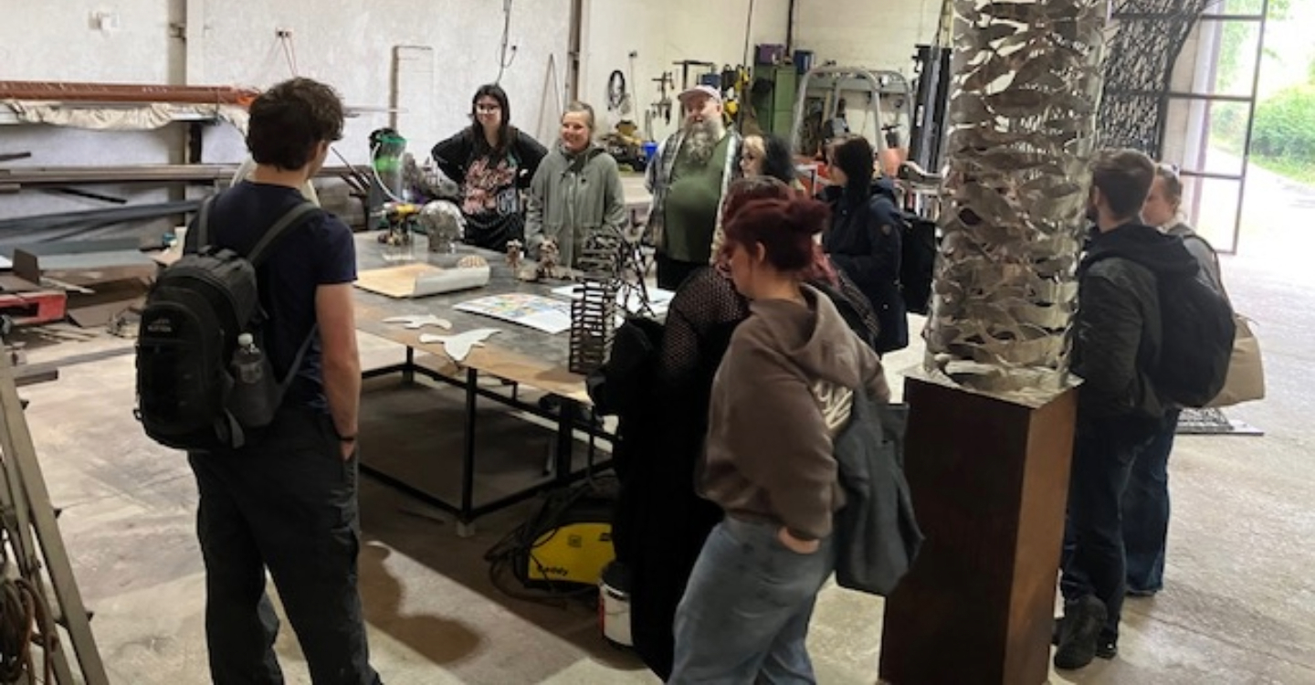 Art And Design Students ‘Ard At Work’ On New Sculptures CARA (1)