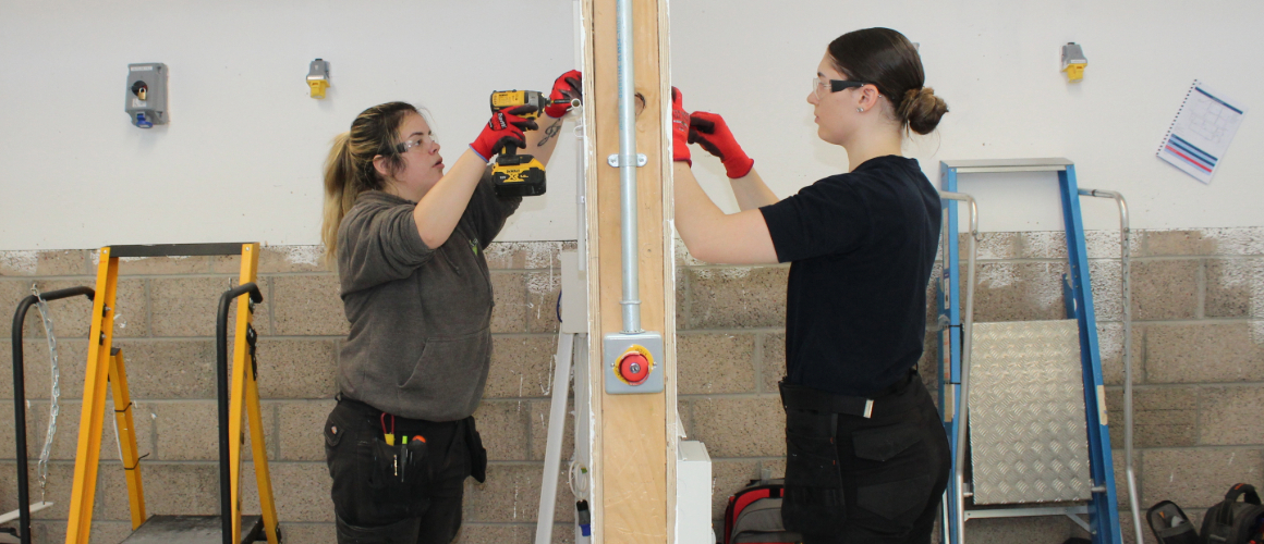 Kayleigh Mealing And Stephanie Mccormick Proudly Represented FVC At The SECTT East Heat, Showcasing Their Skills Alongside Top Apprentice Electricians From Across The Region