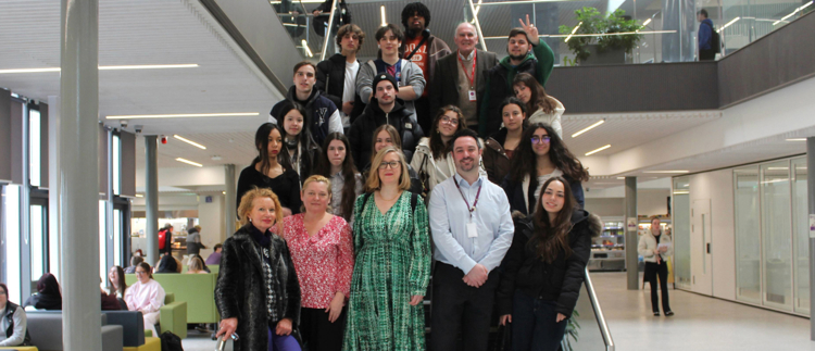 Twin Town high school group visits FVC Falkirk Campus