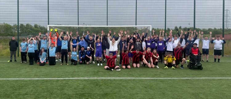Supported Learning Football tournament is a winner for College students