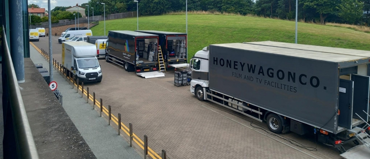 Sci-fi thriller scenes filmed at Alloa Campus