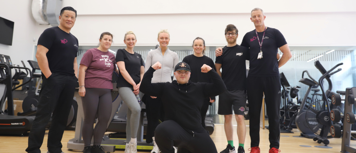Pathway To Fitness Student Samuel Smillie Is Gaining Experience By Leading HIT Sessions For Staff At Forth Valley College’S Falkirk Campus Gym