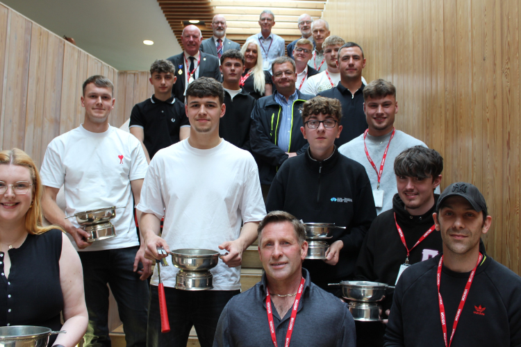 Hammermen present awards at Stirling Campus