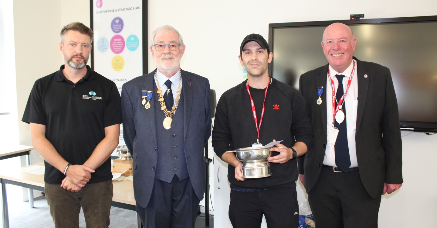 Keith Parker With Quaich