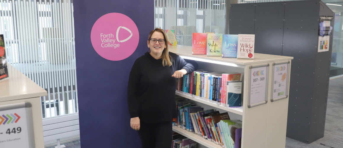 Katie White, A Screenwriter And Author, Stands At Forth Valley College, Where She Will Host A Workshop On Hope During Book Week Scotland