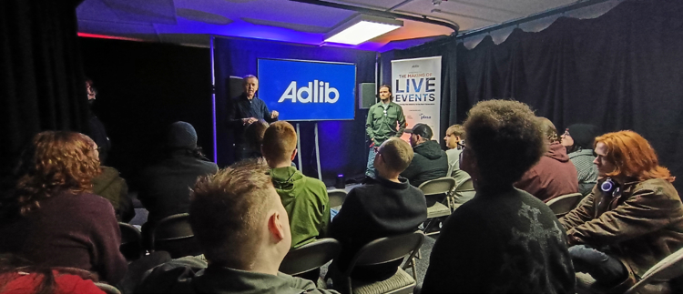 Adlib welcome FVC Sound Production students on educational visit