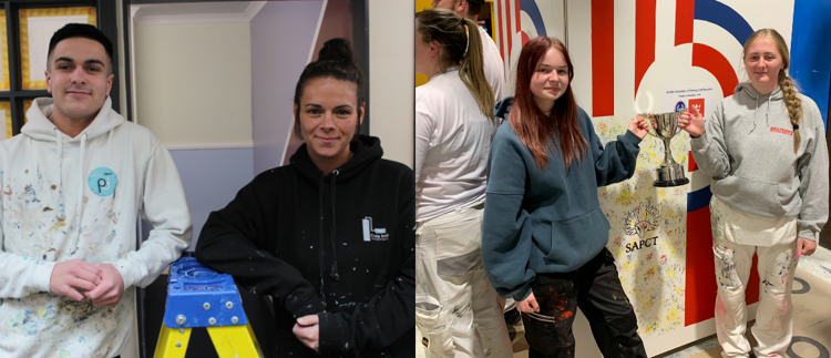 Painting and decorating students put gloss on a successful year