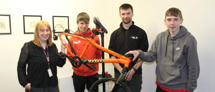 Wheels in motion for Bike shop at Alloa Campus