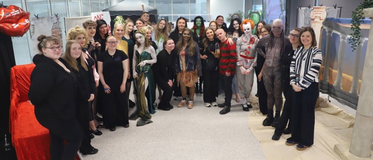 Make-up Artistry students show their work