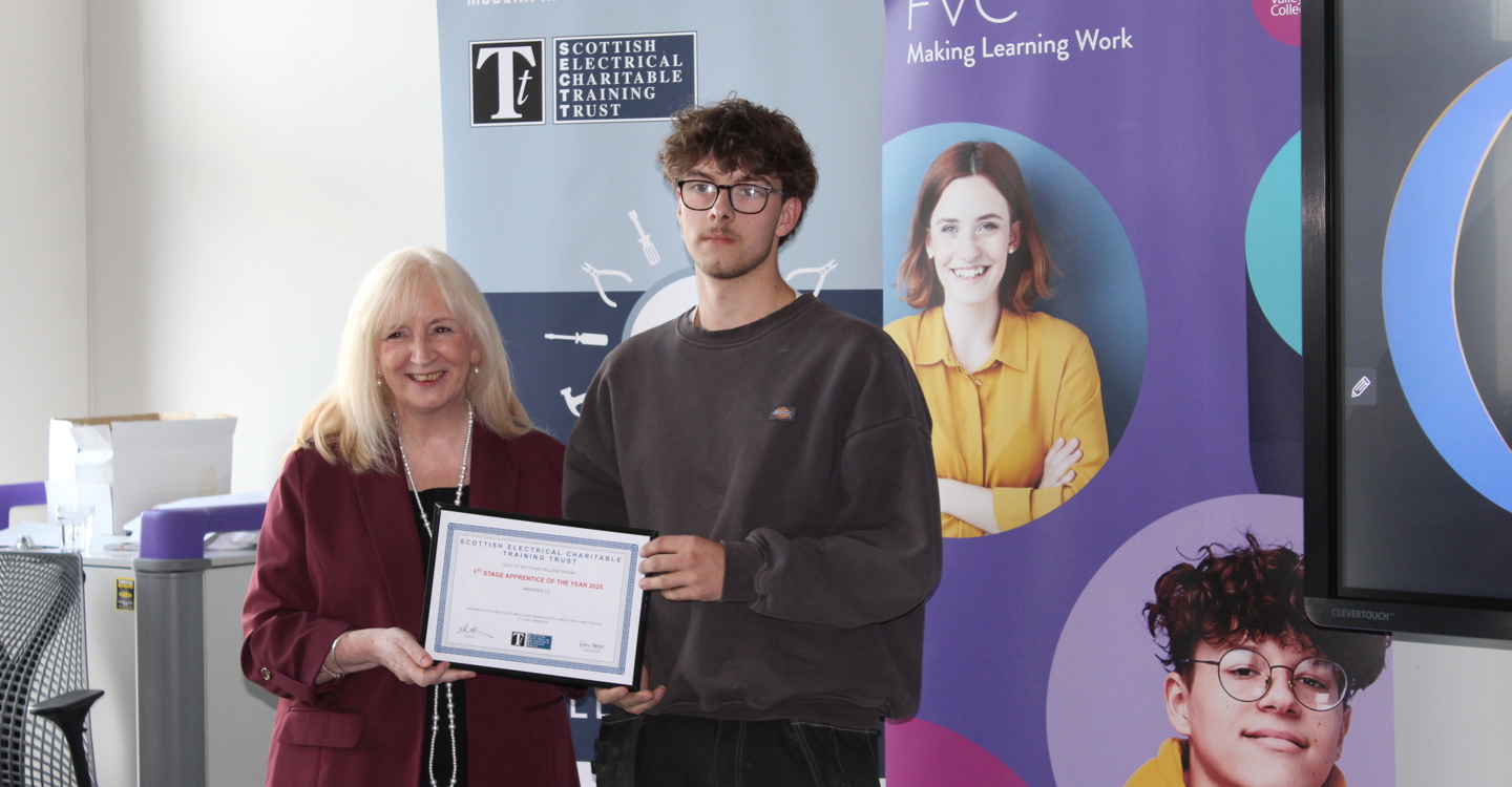 MA James Woodhouse 1St Stage Aprentice Of The Year